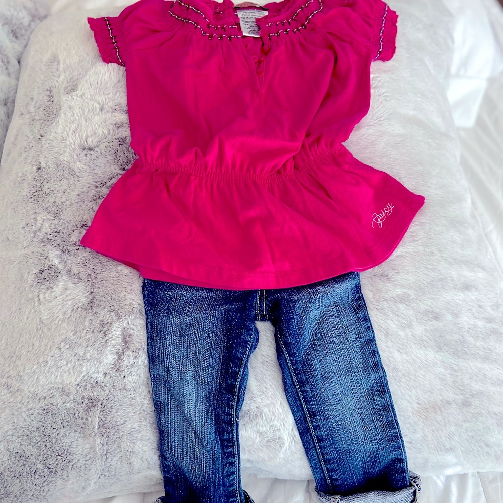 Juicy Couture baby dress/ grow into it as a shirt